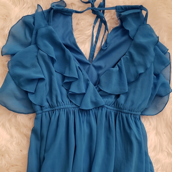 Blue Maxi Dress size S - Picture 4 of 6